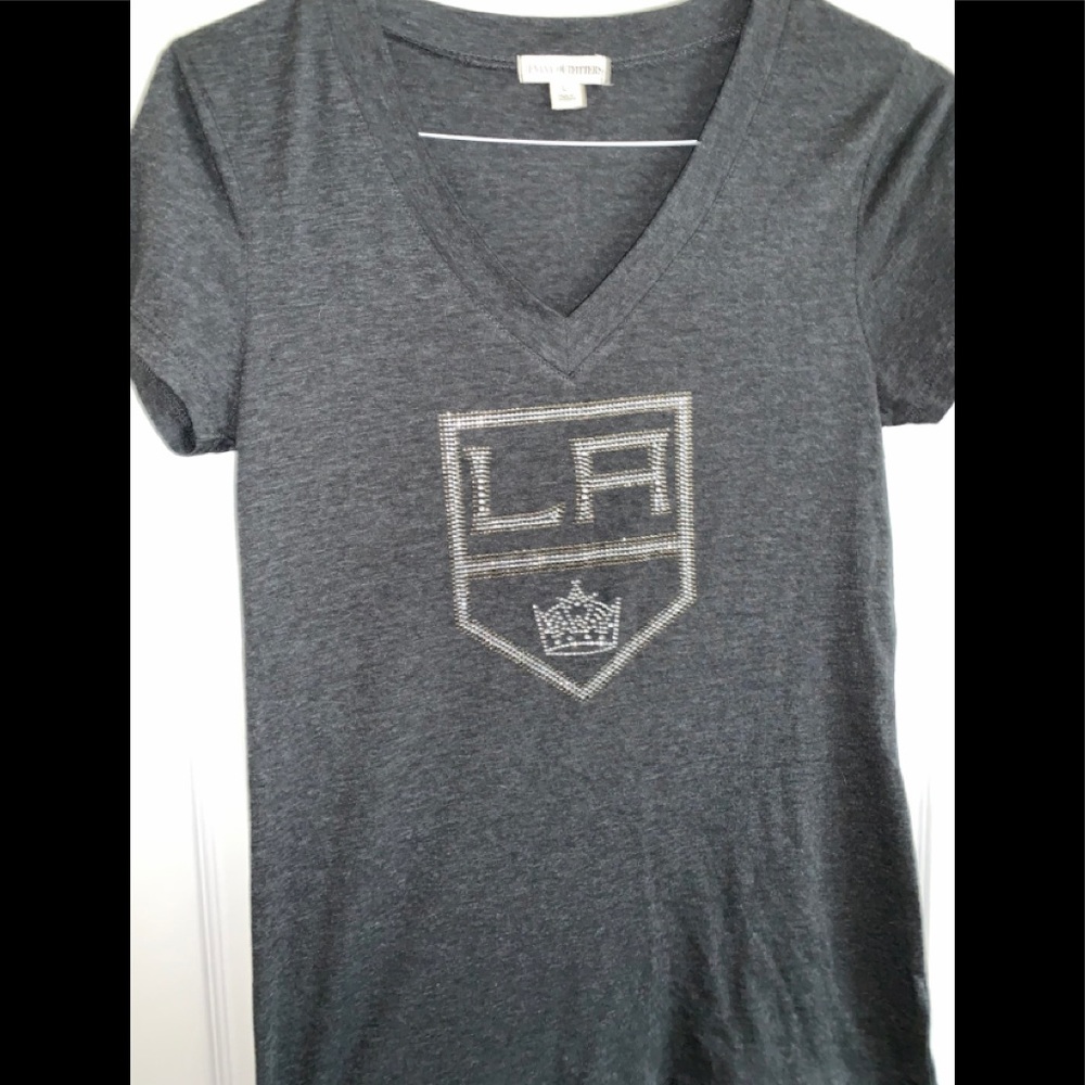 Women’s LA Kings Bedazzled T-Shirt Size Latge